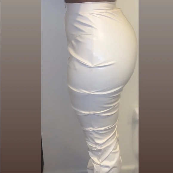 Creamy Pleather Pants - Picture 2 of 2